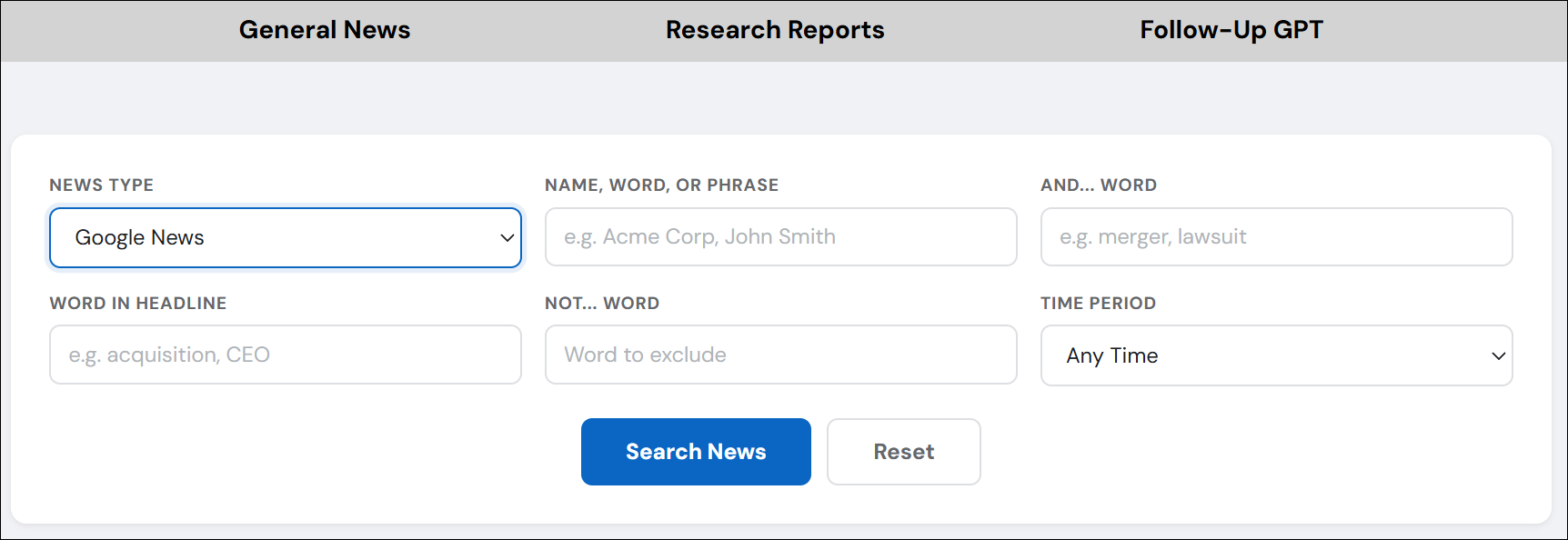 Communications interface